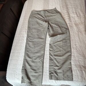 REI Hiking Pants Men's 34x32 Khaki Nylon Cargo Pockets Outdoor Athletic UPF 50+